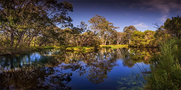 A scenic Viewpoint inside Braeside Urban Park, South Eastern Melbourne, Victoria