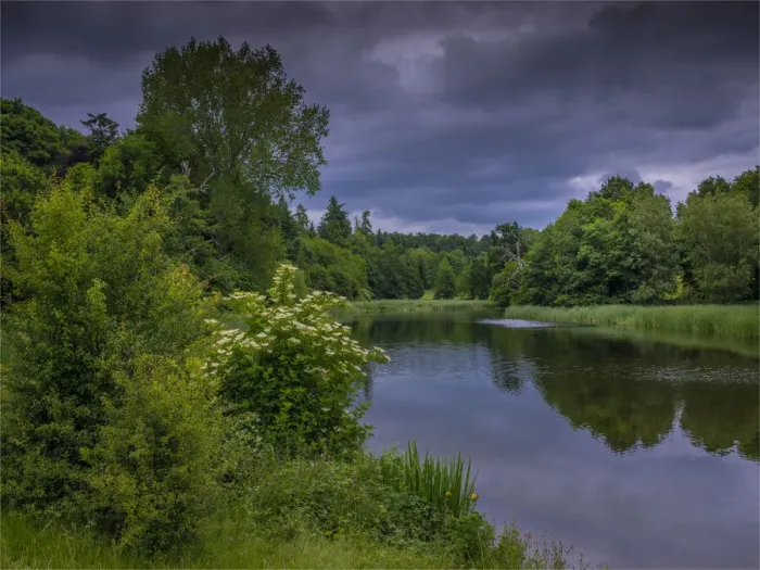 Framed Print : A scenic viewpoint near Sudbury, Shropshire, England, United Kingdom
