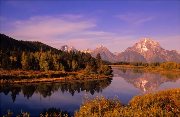 Framed Print : The scenically beautiful Grand Teton Mountain range from Oxbow bend turnout, Grand Teton National Park, Wyoming, USA Framed Print : The scenically beautiful Grand Teton Mountain range from Oxbow bend turnout, Grand Teton National Park, Wyoming, USA