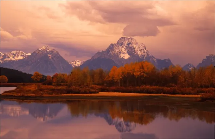 Framed Print : The scenically beautiful Grand Teton Mountain range from Oxbow bend turnout, Grand Teton National Park, Wyoming, USA Framed Print : The scenically beautiful Grand Teton Mountain range from Oxbow bend turnout, Grand Teton National Park, Wyoming, USA