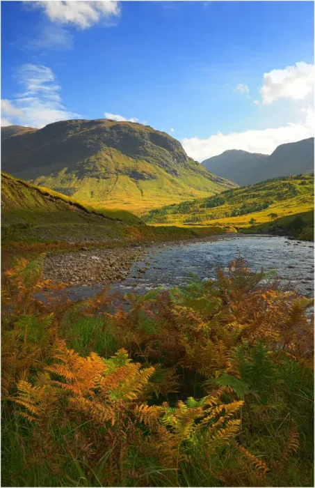 Framed Print : The scenically beautiful mountainous area of Etive mor in the Western highlands of Scotland
