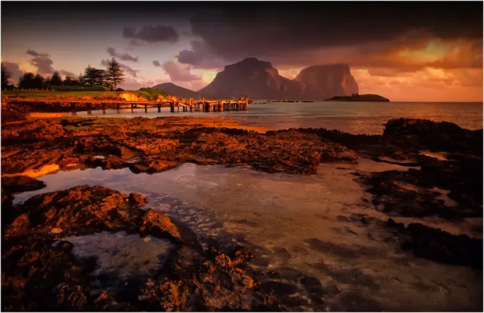 Framed Print : Scenically beautiful and a world heritage designated location, Lord Howe Island lies between the South Pacific ocean and the Tasman sea off the coast of New South Wales, Australia Framed Print : Scenically beautiful and a world heritage designated location, Lord Howe Island lies between the South Pacific ocean and the Tasman sea off the coast of New South Wales, Australia