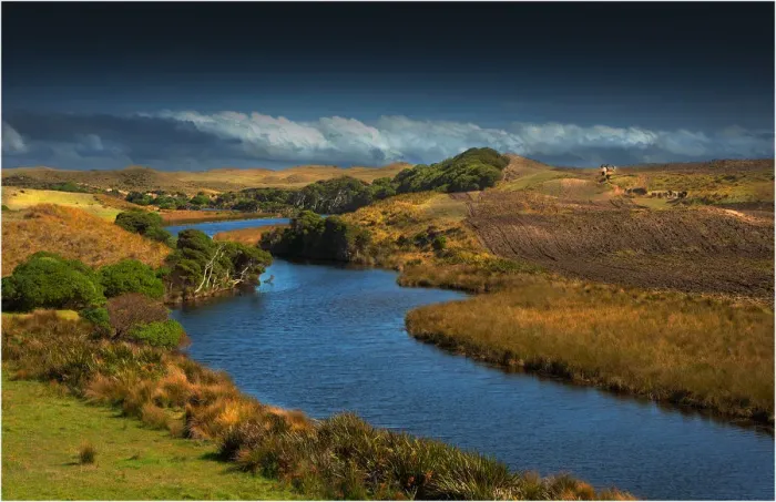 Framed Print : Seal River view, Southern King Island, Bass Strait, Tasmania Framed Print : Seal River view, Southern King Island, Bass Strait, Tasmania