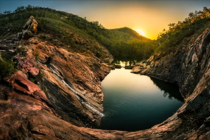 Framed Print : Serpentine Falls