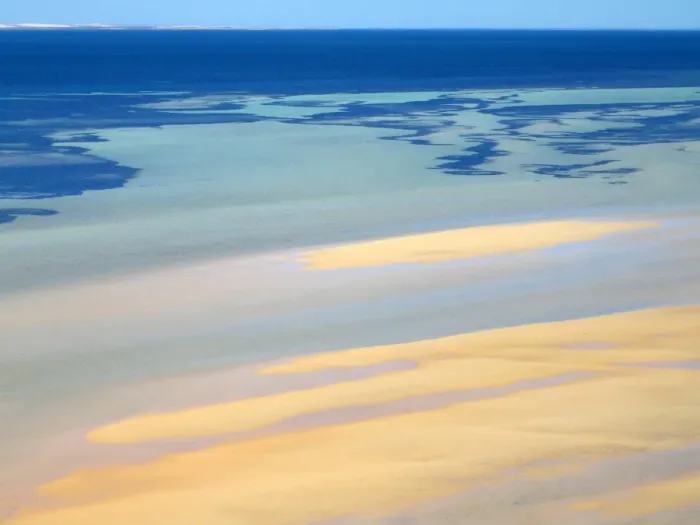 Framed Print : Shark Bay. Interesting patterns made by the sea Framed Print : Shark Bay. Interesting patterns made by the sea