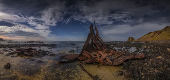 Framed Print : Shipwreck at Kitty Miller Bay, of the SS. Speke, Phillip Island Bass Coast, Victoria, Australia Framed Print : Shipwreck at Kitty Miller Bay, of the SS. Speke, Phillip Island Bass Coast, Victoria, Australia