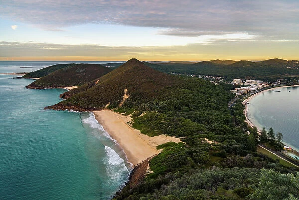 Shoal Bay. View of Shoal Bay from Mount Tomaree, New South Wales