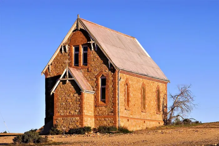 Framed Print : silverton church