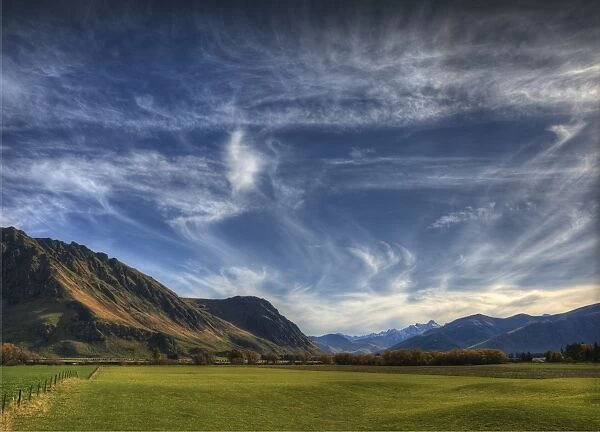 Skies over the Kingston area in the South Island of New Zealand