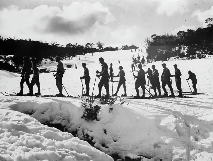 Framed Print : Skiing Down Under Framed Print : Skiing Down Under