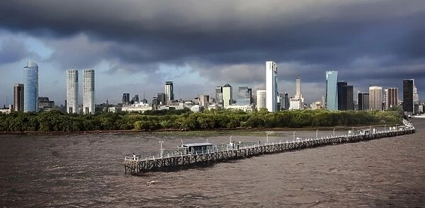 Skyline Of Buenos Aires, Argentina, South America