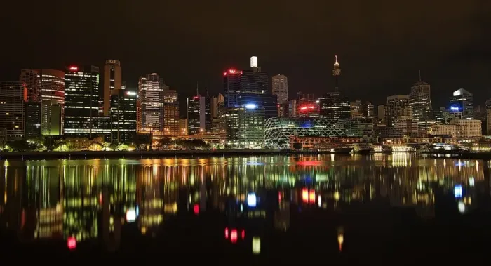 Framed Print : Skyline reflection Framed Print : Skyline reflection