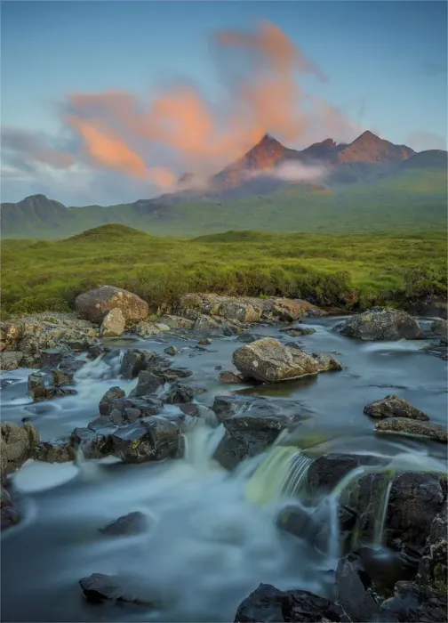 Framed Print : Sligachan moor dusk