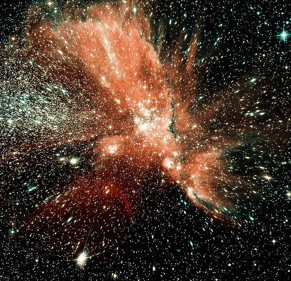 Small Magellanic Cloud galaxy, satellite view
