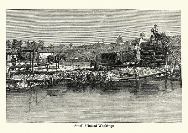 Small mineral workings, Australia, 19th Century