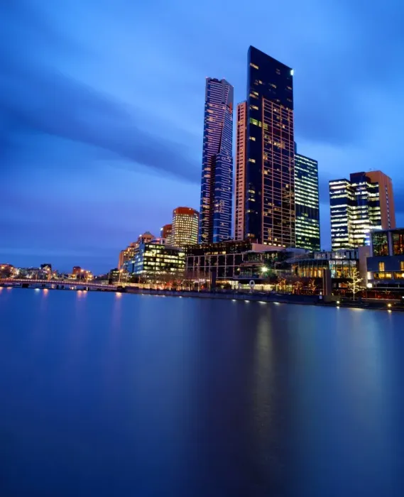Framed Print : Southbank at night