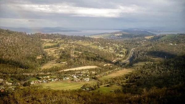 Southern coast of Tasmania aerial view