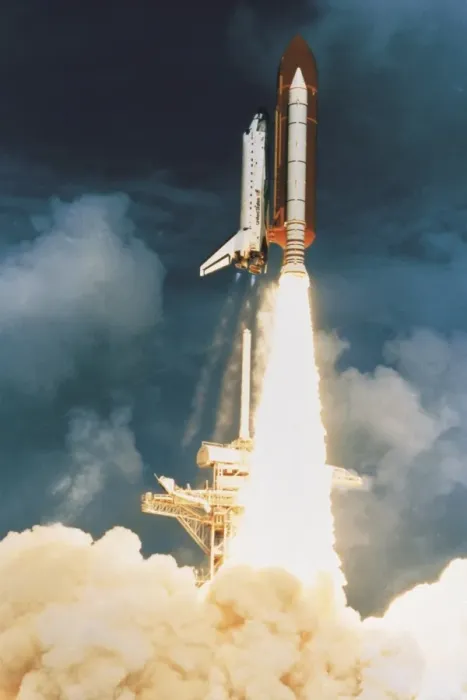 Framed Print : Space shuttle launching