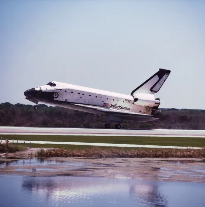 Framed Print : The space shuttle taking off