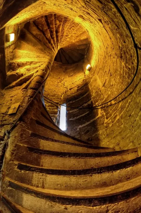 Framed Print : The Spiral Stairway of Ghent Belfry, Ghent, Belgium, Europe