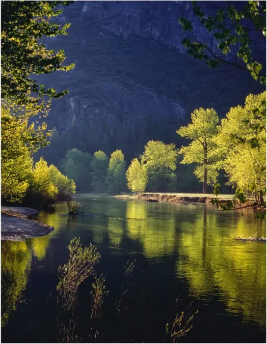 Framed Print : Spring-time in the Yosemite National Park, California, southern United States of America