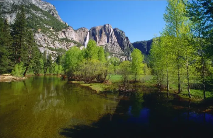 Framed Print : Spring-time in the Yosemite National Park, California, southern United States of America