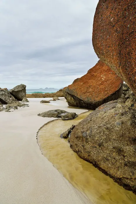 Framed Print : Squeaky Beach River and Rocks Framed Print : Squeaky Beach River and Rocks