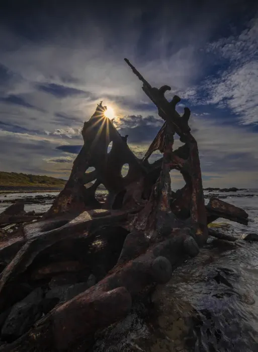 Framed Print : The SS. Speke shipwreck remains at Kitty Miller bay, Phillip Island, Bass coast, Victoria, Australia