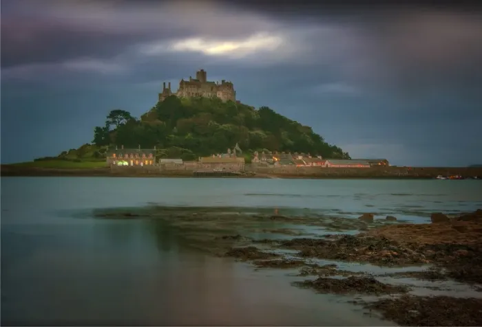 Framed Print : St. Michaels mount at Marazion, Cornish coastline, south west England, United kingdom Framed Print : St. Michaels mount at Marazion, Cornish coastline, south west England, United kingdom