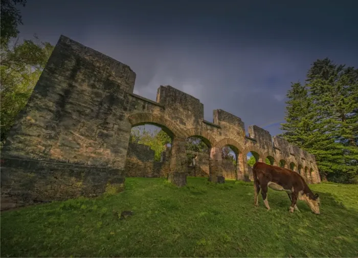 Framed Print : The Stables, a historic ruin originally built by convict labour during colonial times on Norfolk Island