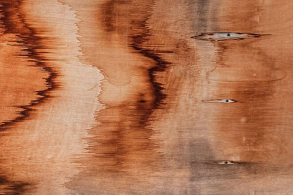 Stained wood photographed from close up, Wyndham, Western Australia, Australia