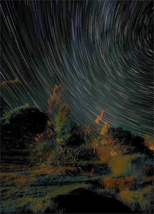 Framed Print : Star-trails at Te-Anau, South Island, New Zealand Framed Print : Star-trails at Te-Anau, South Island, New Zealand