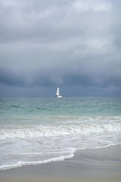 Storm Clouds Over Lone Boat