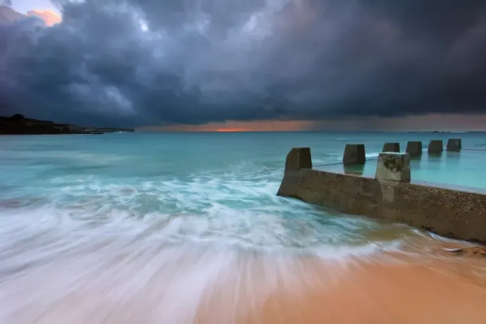 Framed Print : Stormy Morning at Coogee Beach Framed Print : Stormy Morning at Coogee Beach