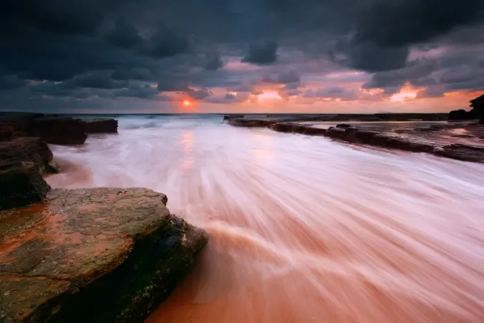Framed Print : Stormy Sunrise at Turimetta Beach Framed Print : Stormy Sunrise at Turimetta Beach