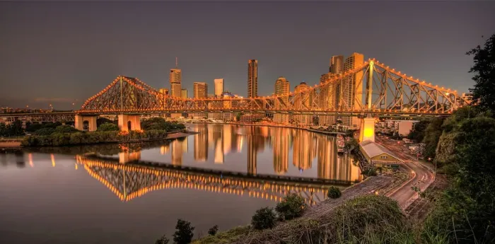 Framed Print : Story bridge