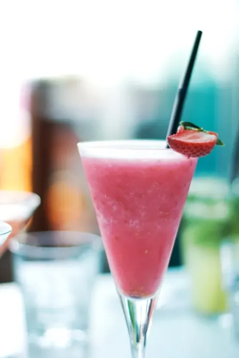Framed Print : Strawberry Cocktail