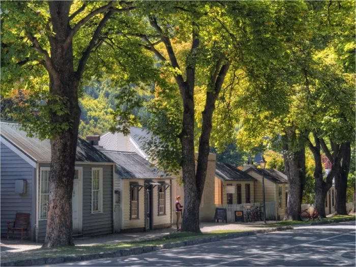Framed Print : Street scene Arrowtown