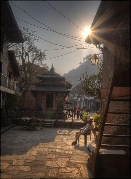 Street scene in Bandipur, Nepal