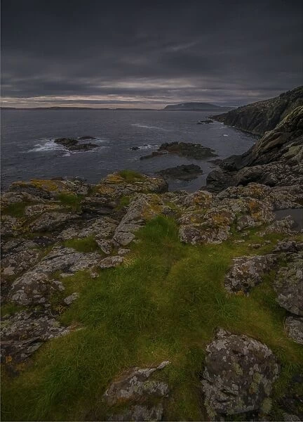 Sumburgh head coastline, Shetland Islands, Scotland
