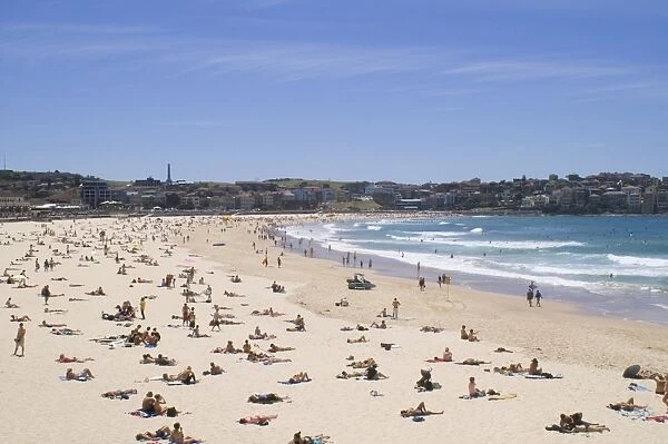 Sunbathers on Bondi Beach, Sydney
