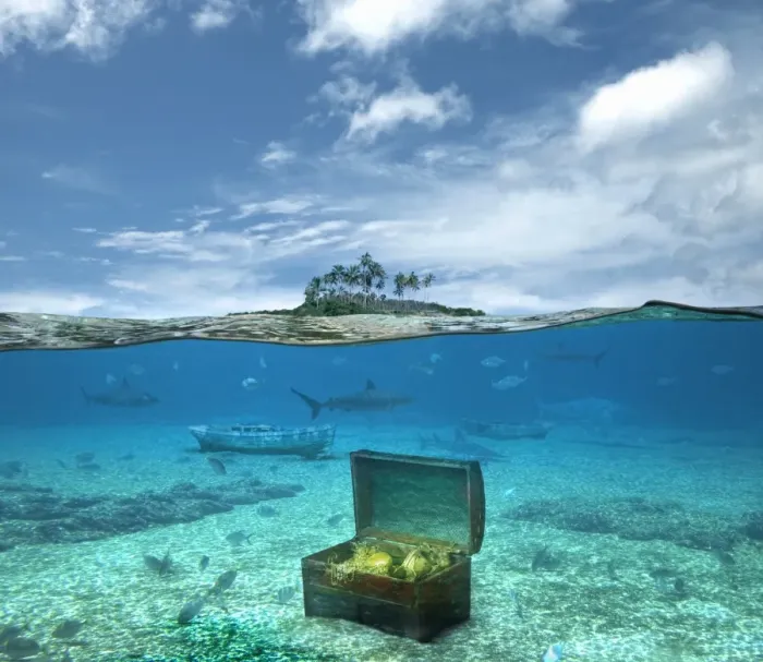 Framed Print : Sunken Treasure