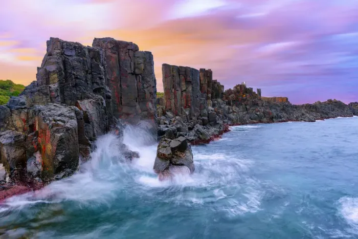 Framed Print : Sunrise at Bombo Quarry