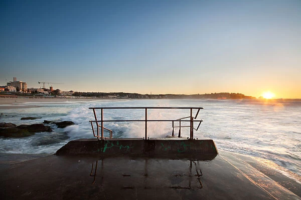 Sunrise on Bondi Beach in Sydney Australia
