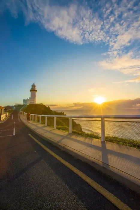 Framed Print : Sunrise at Byron bay, Australia
