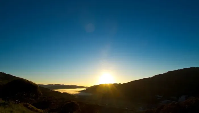 Framed Print : Sunrise over Charlottes Pass