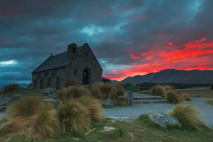 Framed Print : Sunrise at Church of The Good Shepherd Framed Print : Sunrise at Church of The Good Shepherd
