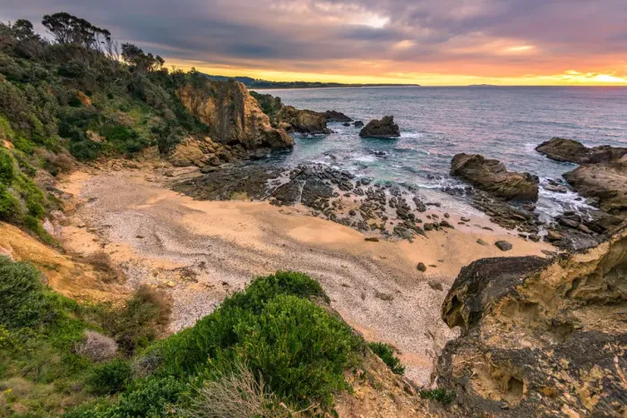 Framed Print : Sunrise at Murunna Point, New South Wales Framed Print : Sunrise at Murunna Point, New South Wales