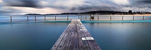 Salt. Sunrise at Narrabeen Ocean Baths which is an iconic location on Sydneys