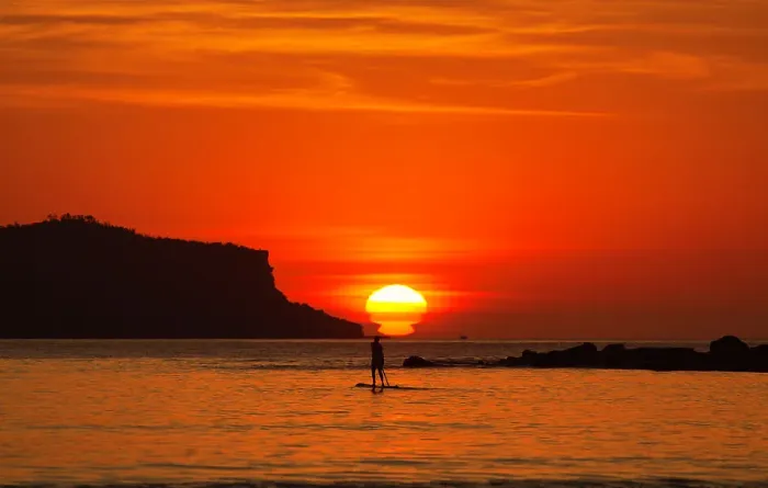 Framed Print : Sunrise paddle Framed Print : Sunrise paddle